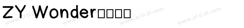 ZY Wonder字体转换